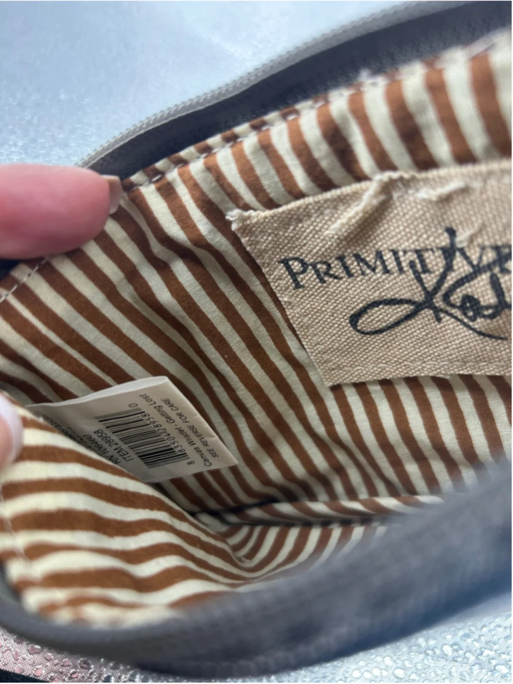 Women's Primitives by Kathy Black Beige Compass Wristlet One Size